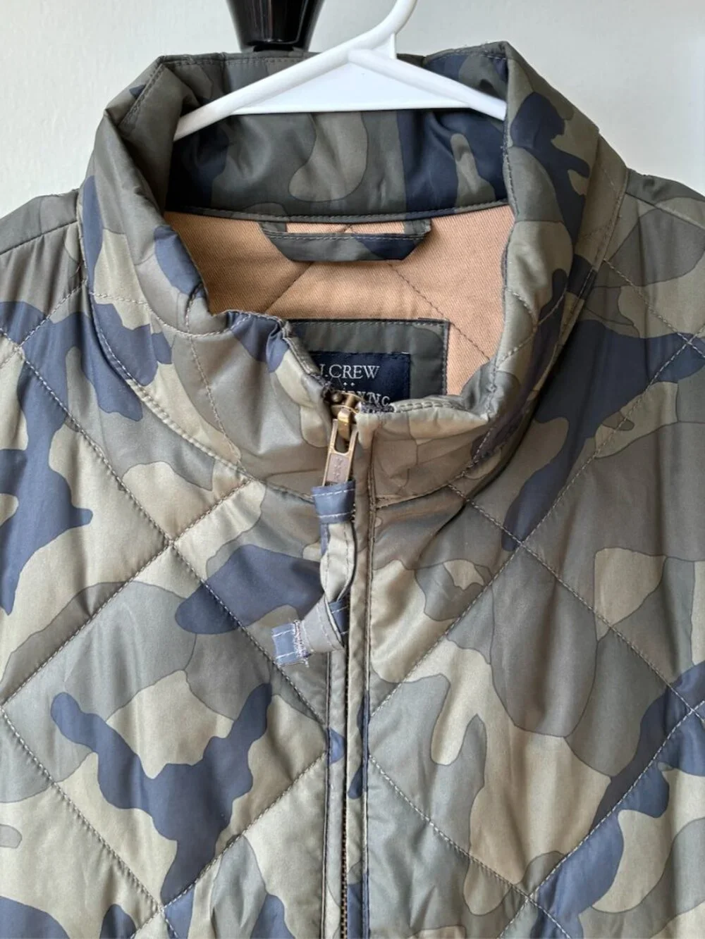 J. Crew Camo Quilted Vest - Size XL